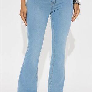 High rise flair jeans light denim size 3